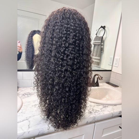 100% Human Hair deep wave Headband Wig glueless 23” - Picture 16 of 16